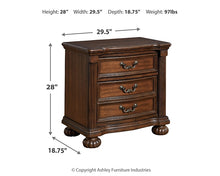 Load image into Gallery viewer, Lavinton King Poster Bed with Mirrored Dresser and Nightstand
