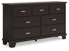 Load image into Gallery viewer, Covetown King Panel Bed with Dresser and Nightstand
