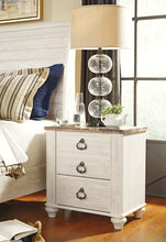 Load image into Gallery viewer, Willowton Queen Panel Bed with Dresser and Nightstand
