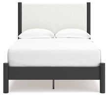Load image into Gallery viewer, Cadmori Full Upholstered Panel Bed with Dresser and 2 Nightstands
