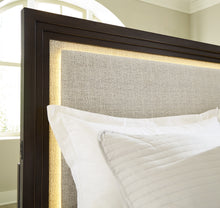 Load image into Gallery viewer, Neymorton California King Upholstered Panel Bed
