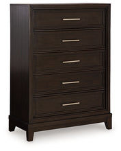 Load image into Gallery viewer, Neymorton King Upholstered Panel Bed with Mirrored Dresser and Chest

