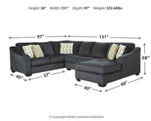 Load image into Gallery viewer, Eltmann 3-Piece Sectional with Chaise
