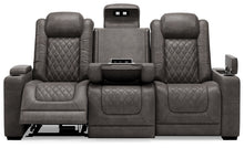 Load image into Gallery viewer, HyllMont PWR REC Sofa with ADJ Headrest
