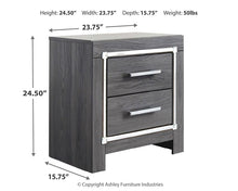 Load image into Gallery viewer, Lodanna Full Panel Bed with 2 Storage Drawers with Mirrored Dresser, Chest and Nightstand
