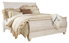 Load image into Gallery viewer, Willowton Queen Sleigh Bed with Mirrored Dresser and Chest
