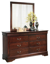 Load image into Gallery viewer, Alisdair Queen Sleigh Bed with Mirrored Dresser and 2 Nightstands
