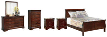 Load image into Gallery viewer, Alisdair Full Sleigh Bed with Mirrored Dresser, Chest and 2 Nightstands
