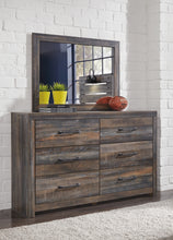 Load image into Gallery viewer, Drystan Full Bookcase Bed with 2 Storage Drawers with Mirrored Dresser and Chest

