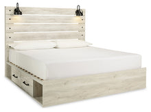 Load image into Gallery viewer, Cambeck  Panel Bed With 4 Storage Drawers With Mirrored Dresser
