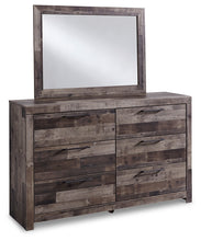 Load image into Gallery viewer, Derekson Twin Panel Headboard with Mirrored Dresser
