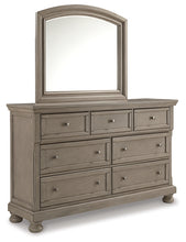 Load image into Gallery viewer, Lettner King Panel Bed with Mirrored Dresser, Chest and 2 Nightstands

