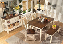 Load image into Gallery viewer, Whitesburg Dining Table and 4 Chairs and Bench
