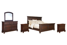 Load image into Gallery viewer, Porter  Panel Bed With Mirrored Dresser And 2 Nightstands

