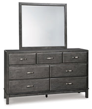 Load image into Gallery viewer, Caitbrook  Storage Bed With 8 Storage Drawers With Mirrored Dresser And 2 Nightstands
