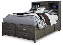 Load image into Gallery viewer, Caitbrook  Storage Bed With 8 Storage Drawers With Mirrored Dresser And Chest
