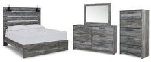 Load image into Gallery viewer, Baystorm Queen Panel Bed with Mirrored Dresser and Chest
