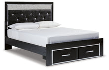 Load image into Gallery viewer, Kaydell Queen Upholstered Panel Storage Platform Bed with Mirrored Dresser
