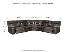 Load image into Gallery viewer, Kincord 3-Piece Power Reclining Sectional
