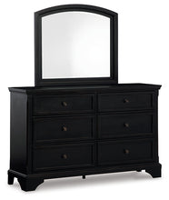 Load image into Gallery viewer, Chylanta King Sleigh Bed with Mirrored Dresser
