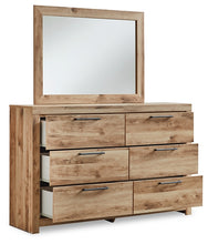 Load image into Gallery viewer, Hyanna Full Panel Bed with Mirrored Dresser and Chest
