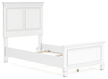Load image into Gallery viewer, Fortman Twin Panel Bed with Mirrored Dresser and Chest
