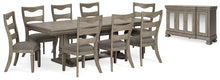 Load image into Gallery viewer, Lexorne Dining Table and 8 Chairs with Storage
