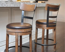 Load image into Gallery viewer, Pinnadel Counter Height Bar Stool (Set of 2)
